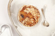 healthy muffin with cake tins and spoons healthy muffin with cake tins and spoons