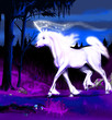 Einhorn im Wald