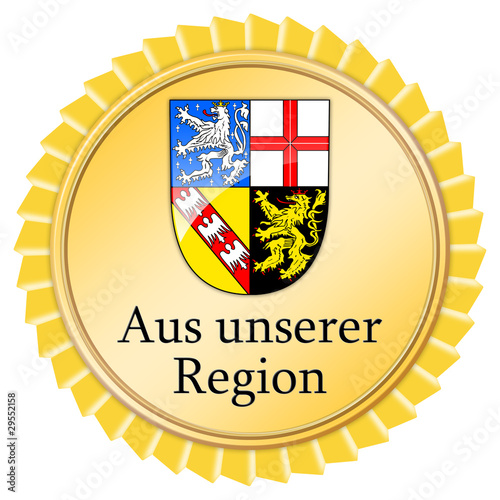 Illustration: siegel button medallie aus unserer region saarland siegel button medallie aus unserer region saarland