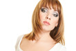 Portrait of attractive red haired young woman
