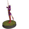 Sexy Blue Elf with Bow. 3D rendering with clipping path and Sexy Blue Elf with Bow. 3D rendering with clipping path and