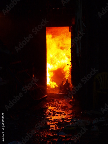Photo: Пожар в помещении Пожар в помещении