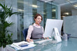 Young woman at work