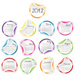 Image : 2011 Calendar with curled stickers corners