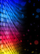 Disco Abstract Colorful Waves on Black Background Disco Abstract Colorful Waves on Black Background