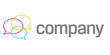 Speach bubbles logo for company