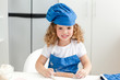 Little girl baking in the kitchen Little girl baking in the kitchen