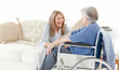 Photo: Seniors friends talking together Seniors friends talking together