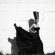 Fashion portrait of beautiful caucasian woman