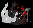 chef d'orchestre fond noir