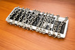 Computer security concept with keyboard and chain Computer security concept with keyboard and chain