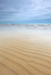 Foto: marine beach scene with sand ripples and very beautiful sky marine beach scene with sand ripples and very beautiful sky