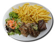 Foto: Grillteller mit Pommes Frites Grillteller mit Pommes Frites