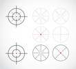 crosshairs set illustration