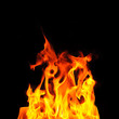 Blazing fire