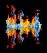 Fiery reflection