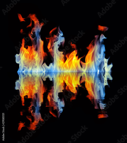 Photo: Fiery reflection Fiery reflection