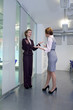 Businesswoman shouting on each other