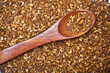 wood spoon with soluble coffee