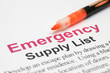 Emergency supply list