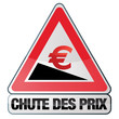 chute des prix, chute de l'euro