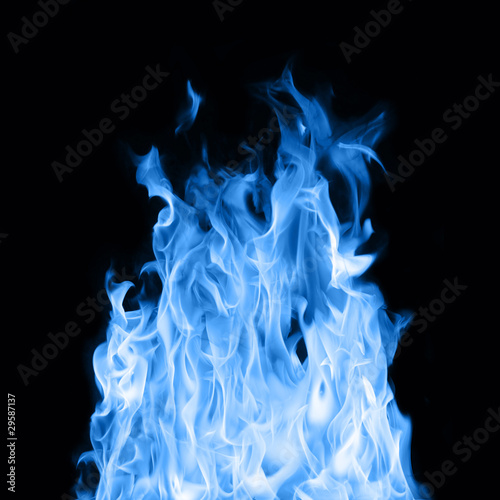 Photo: Blue flames Blue flames