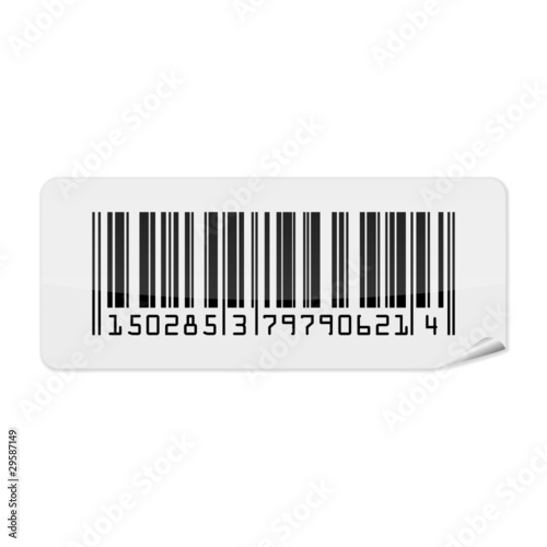 Vektor: auskleber v2 barcode I auskleber v2 barcode I