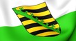 Flag of Saxony, Germany.