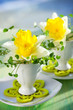 narcissi in eggcups