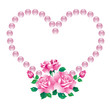 Heart with roses.