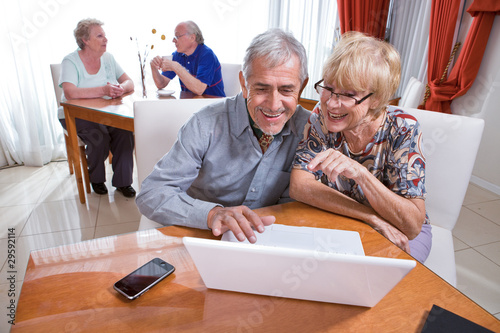 Photo: Seniors using internet Seniors using internet