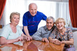 Happy pensioners