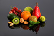 Fruits and Vegetables With Reflection Fruits and Vegetables With Reflection