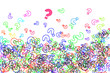 question marks background