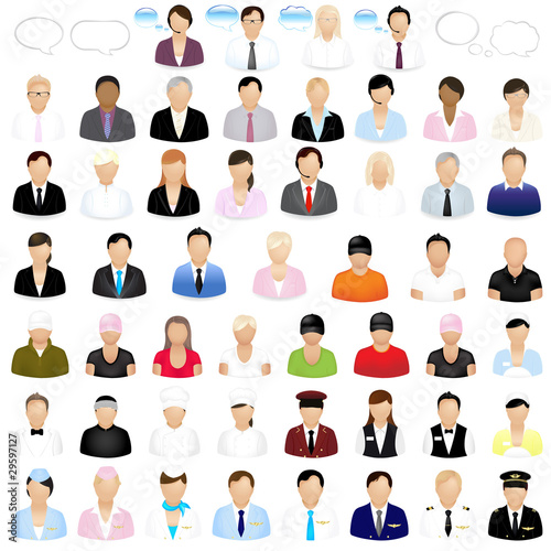 Vector: Icons Of People Icons Of People