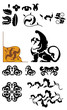 vector design elements with griffin