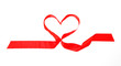 ribbon made red hearth