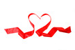 Heart a red tape Heart a red tape