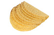Taco Shells isolated over white background