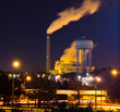 Smokestack at Night