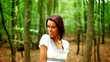 Pretty young woman in the nature on a summer day - Outdoor