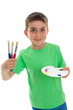Photo: Happy child ready for art and craft Happy child ready for art and craft