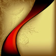 Vector: Gold Red Curve Background Gold Red Curve Background