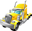 Cartoon semi truck