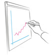 Hand und Flipchart
