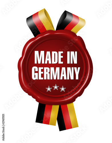 Illustration: button siegel made in germany button siegel made in germany