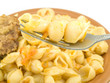 Macaroni on a plug