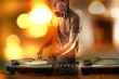 Foto: Dj playing at the concert Dj playing at the concert