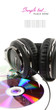 Headphones with microphone isolated on a white