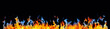 wide flames